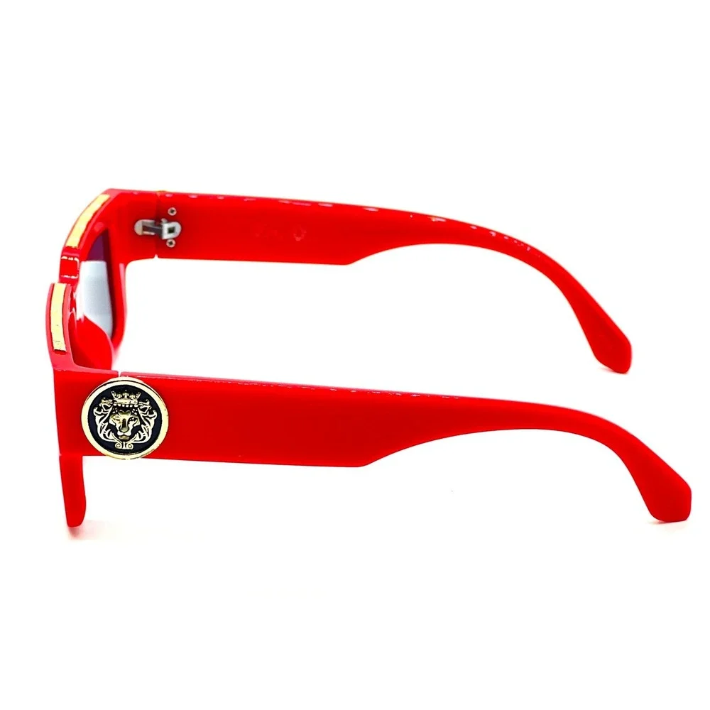 Horned Rim Retro‎ Sunglasses Womens Mens Vintage Retro Square Sunglasses Red New